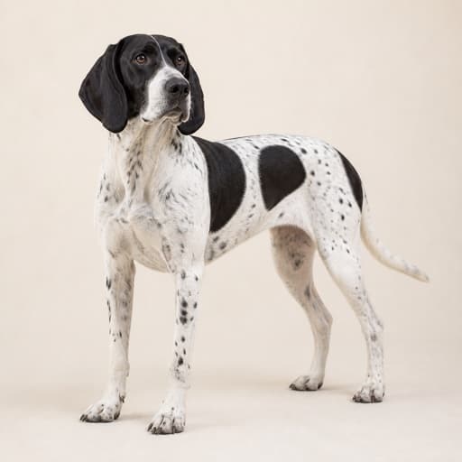 Chien Francais Blanc et Noir