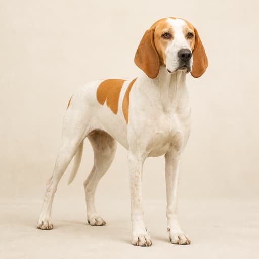 Chien Français Blanc et Orange